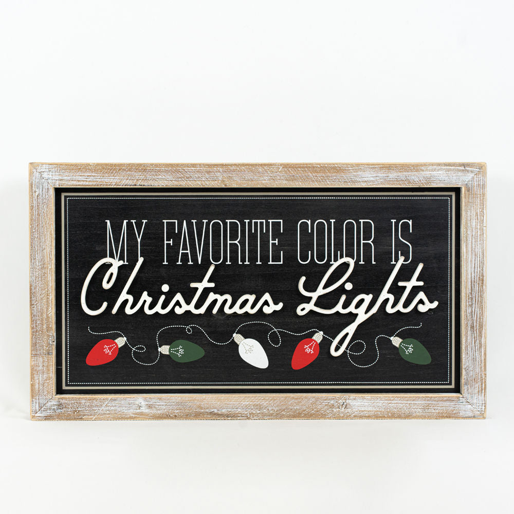 Reverse wood framed sign COLOR - FAMILY - Bombay Mercantile