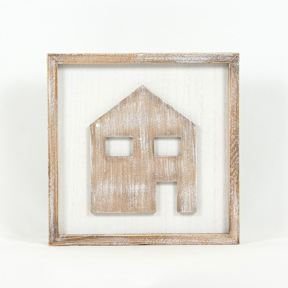 Reverse framed sign (DEER- HOUSE) - Bombay Mercantile