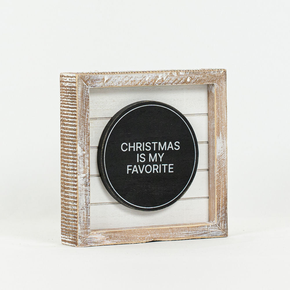 Reverse CHRISTMAS - FAVOURITE.. Shiplap Sign - Bombay Mercantile