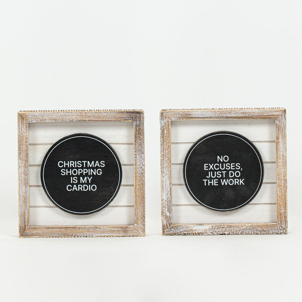 Reverse CHRISTMAS -  WORK.. Shiplap Sign - Bombay Mercantile