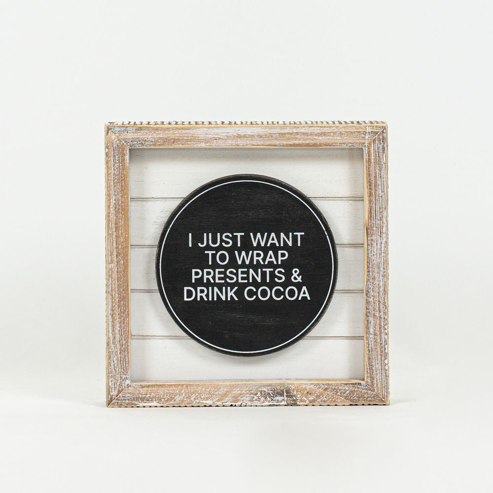 Reverse COCOA- HOME.. Shiplap Sign - Bombay Mercantile