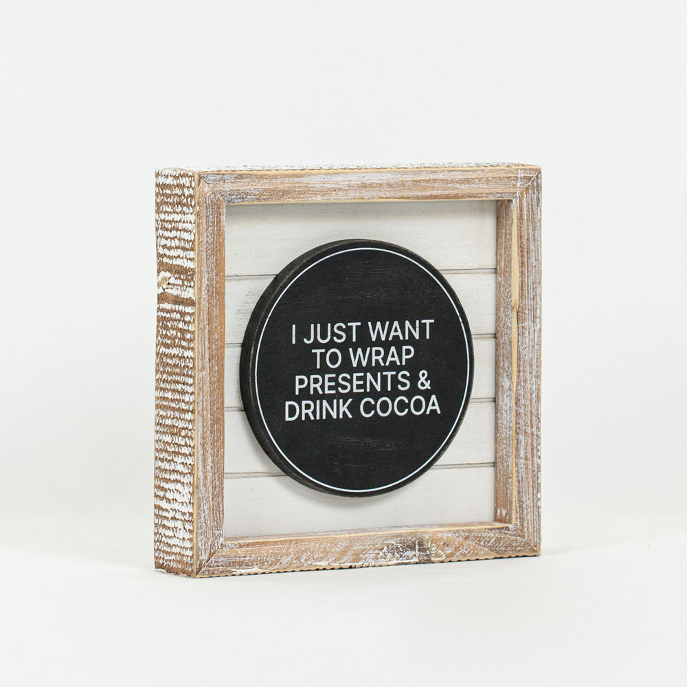 Reverse COCOA- HOME.. Shiplap Sign - Bombay Mercantile