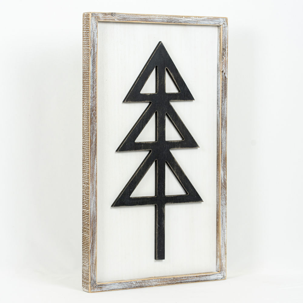 Reverse TREE WELCOME HOME framed Sign - Bombay Mercantile