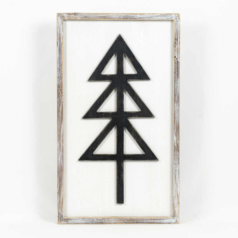 Reverse TREE WELCOME HOME framed Sign - Bombay Mercantile