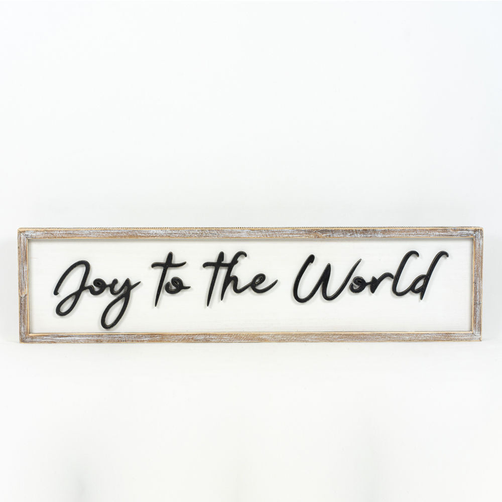 Reverse JOY FAMILY framed Sign - Bombay Mercantile