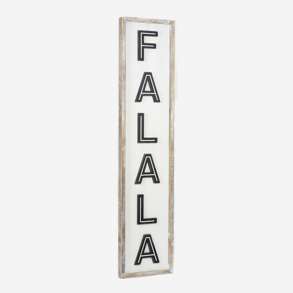 Reverse FALALA WELCOME framed Sign - Bombay Mercantile