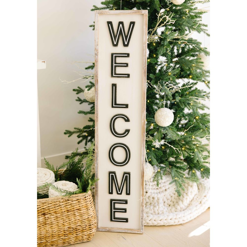 Reverse FALALA WELCOME framed Sign - Bombay Mercantile