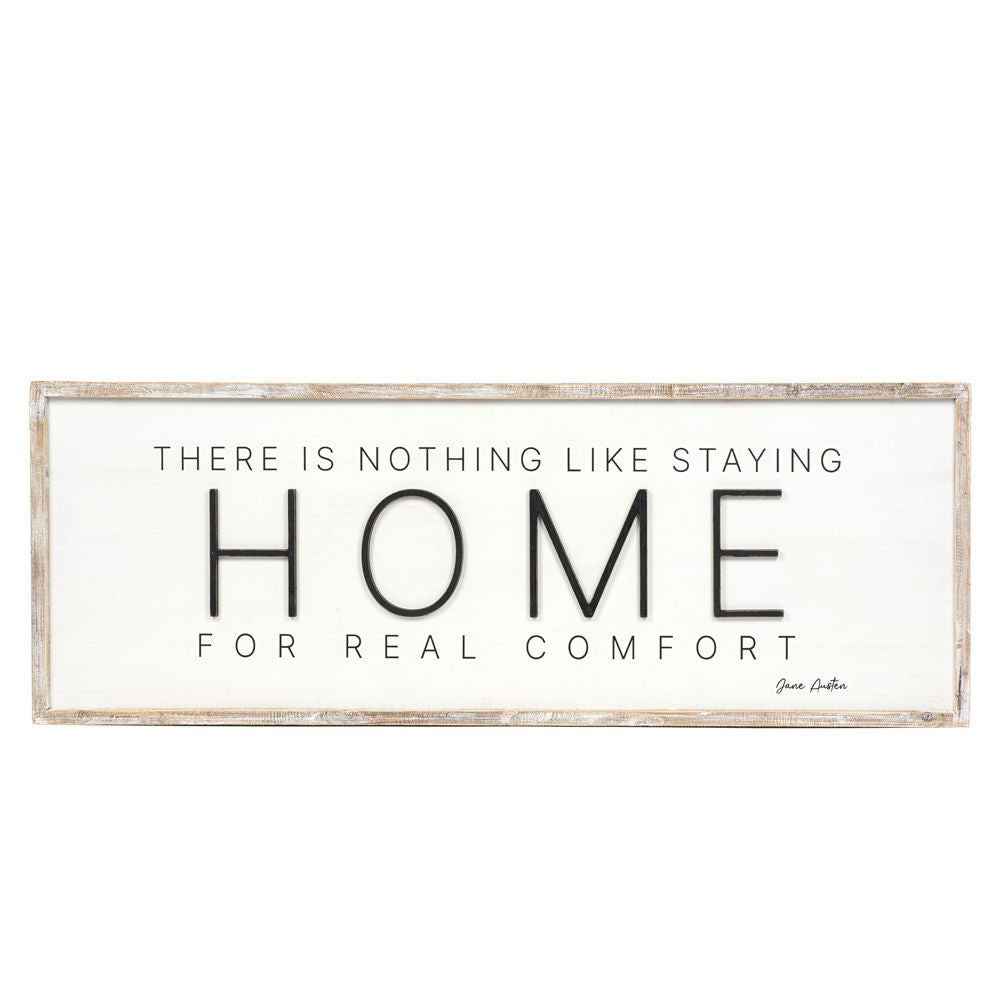 Reverse Believe/ Home framed Sign - Bombay Mercantile