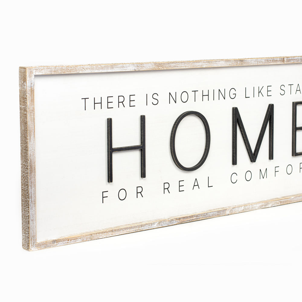 Reverse Believe/ Home framed Sign - Bombay Mercantile