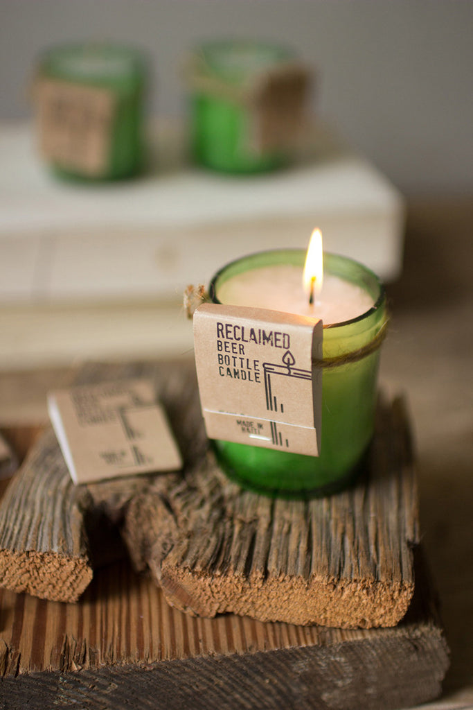 Beer bottle candle - The Nifty Decor