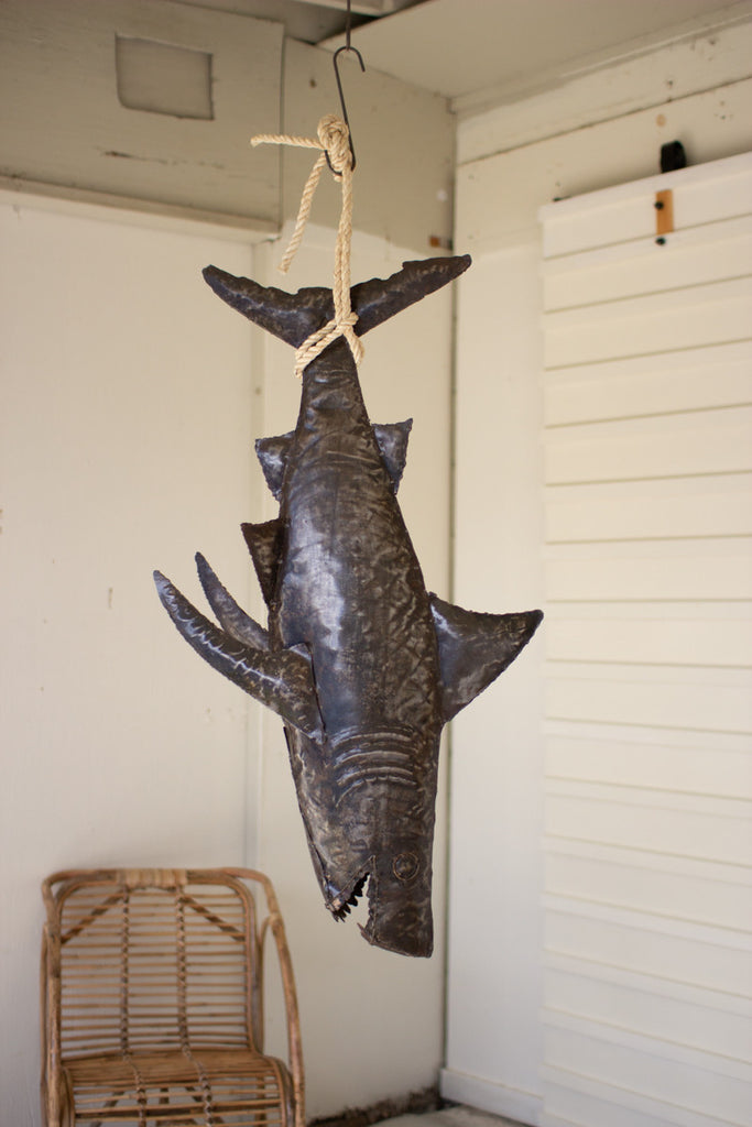 Hanging shark with rope - The Nifty Decor