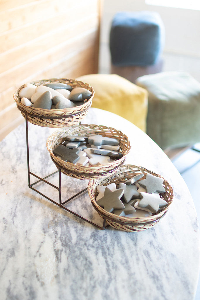 Display with metal stand - The Nifty Decor