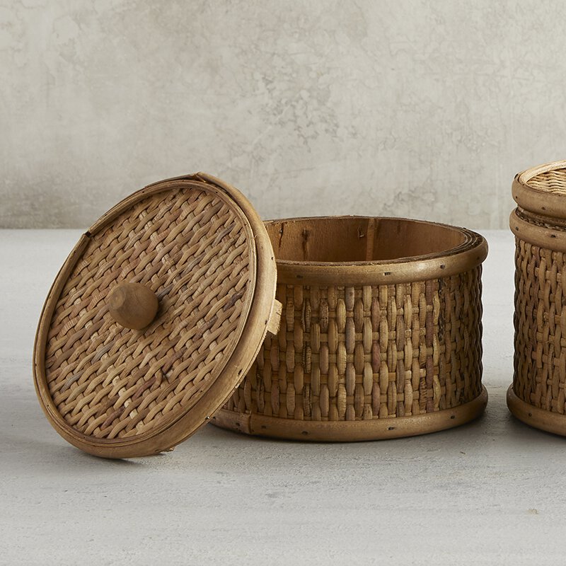 Rattan Basket - Bombay Mercantile