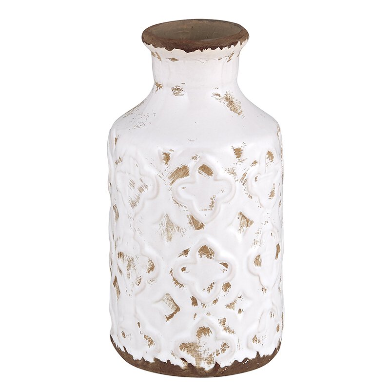 Cream Bottle Vase - Bombay Mercantile