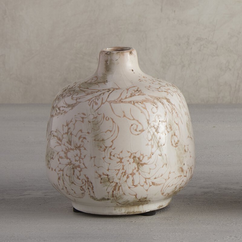 Floral print Bud Vase - Bombay Mercantile