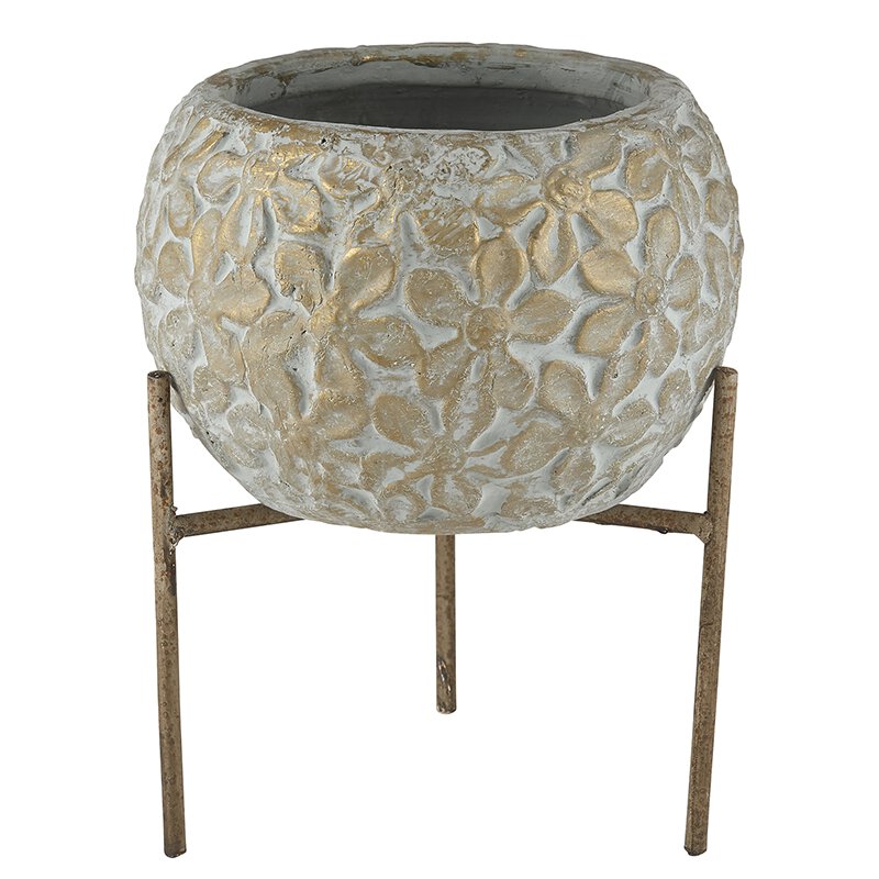 Flower Vase - Embossed - Bombay Mercantile
