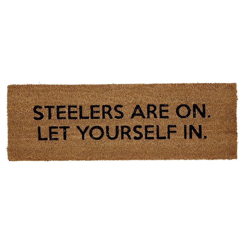 Door Mat - Steelers Are On - Bombay Mercantile