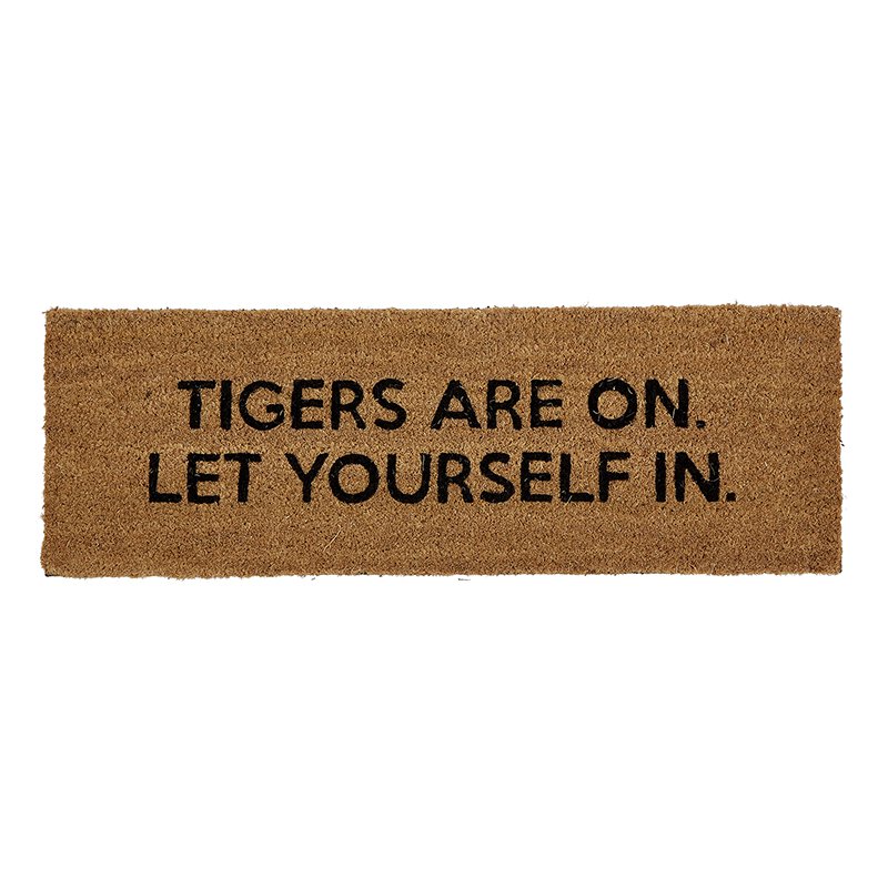Door Mat - Tigers Are On - Bombay Mercantile