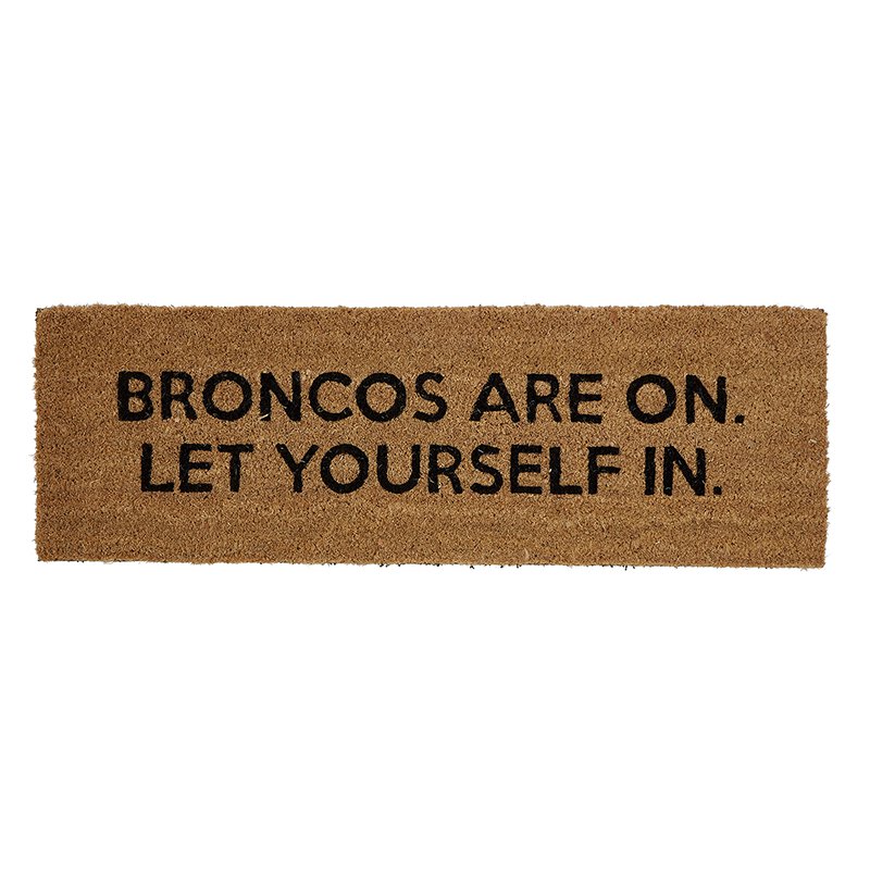 Door Mat - Broncos Are On - Bombay Mercantile