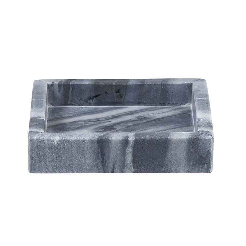 Gray Marble Tray - Bombay Mercantile