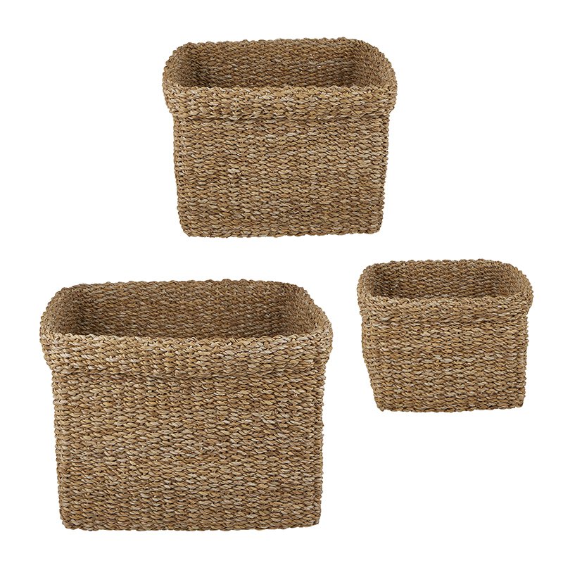 Square Basket Set - Large - Bombay Mercantile