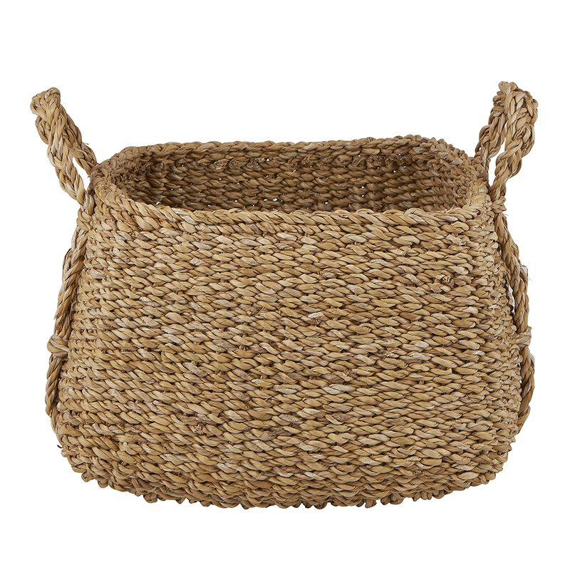 Square Basket with Handles Set - Large - Bombay Mercantile