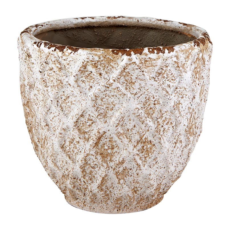 Diamond Pattern Pot - Bombay Mercantile