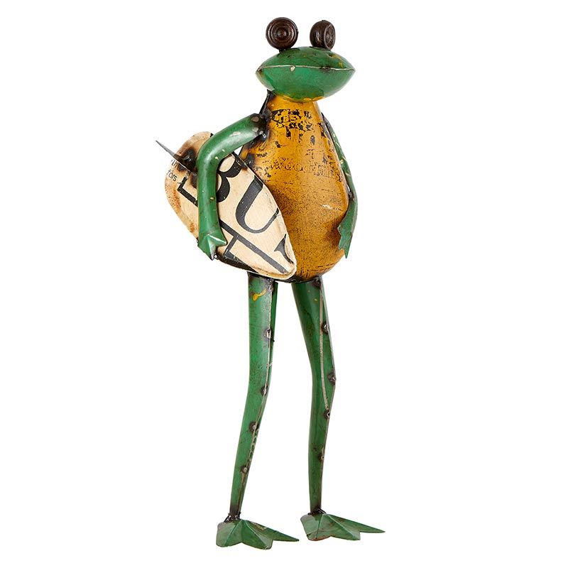 Iron Frog with Surfboard - Bombay Mercantile
