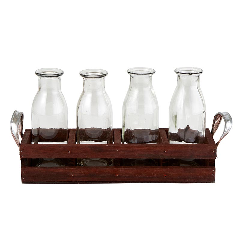 Mini Bottle Vase - 4 - Bombay Mercantile