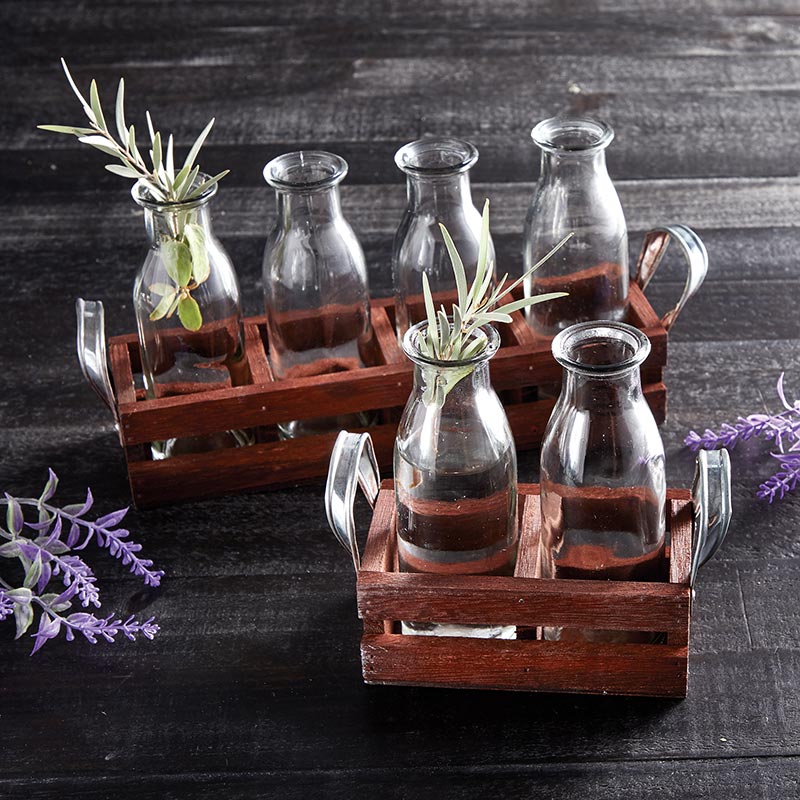 Mini Bottle Vase - 4 - Bombay Mercantile