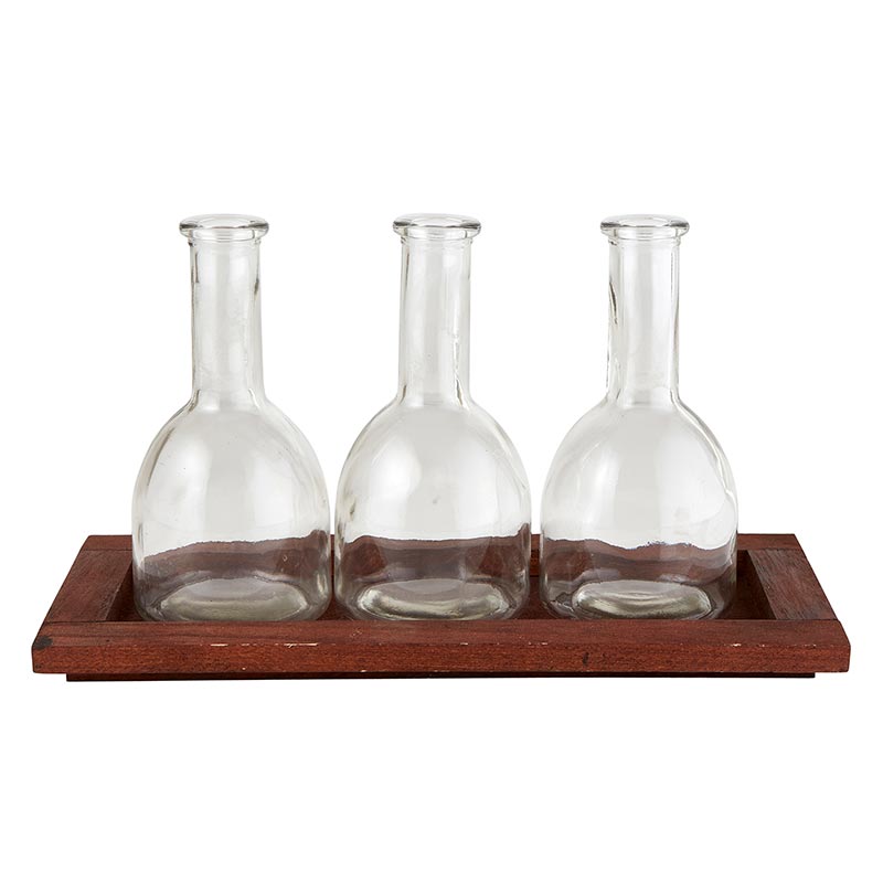 Flower Vase Holder - Tray - Bombay Mercantile