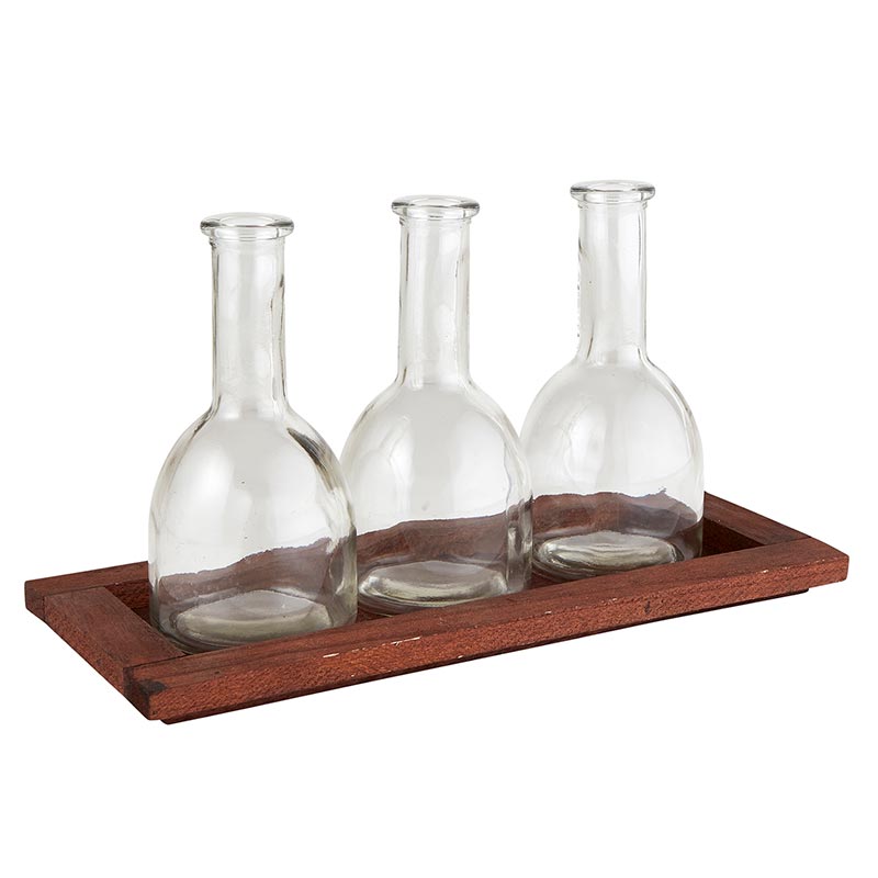 Flower Vase Holder - Tray - Bombay Mercantile