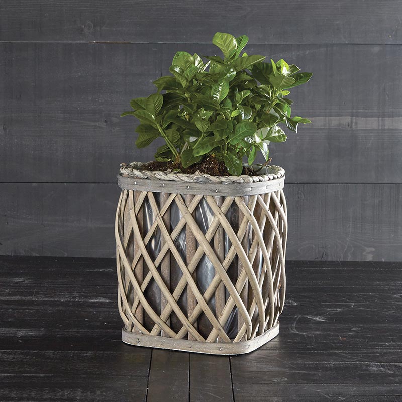 Willow Basket - Square - Bombay Mercantile