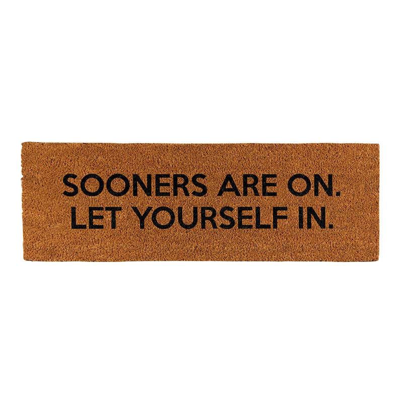 Door Mat - Sooners Are On - Bombay Mercantile
