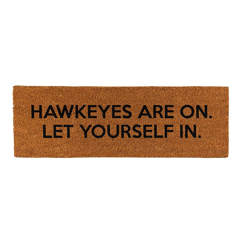 Door Mat - Hawkeyes Are On - Bombay Mercantile