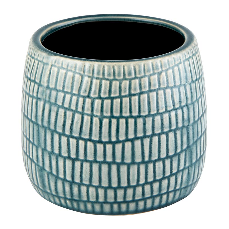 Cream & Gray Planter - Bombay Mercantile