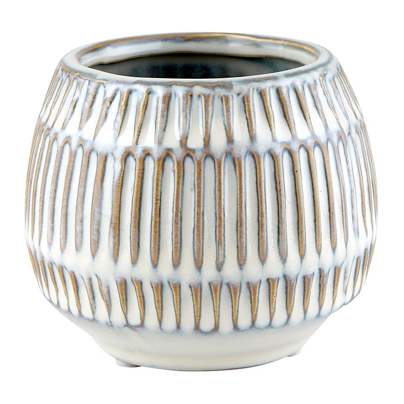 Round Cream Planter - Bombay Mercantile