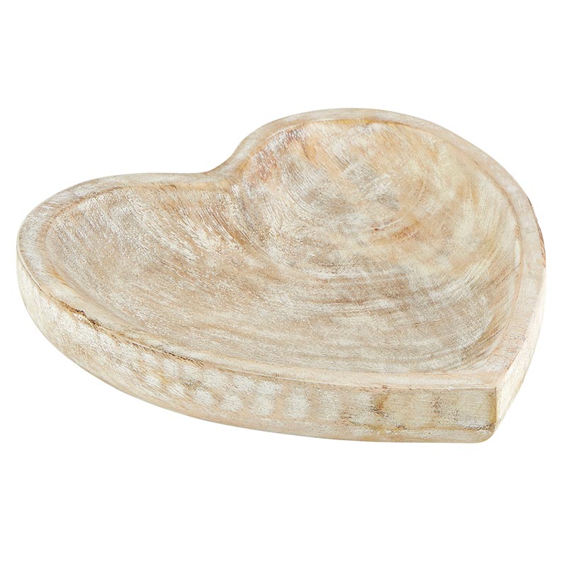 White Wooden Heart - Bombay Mercantile