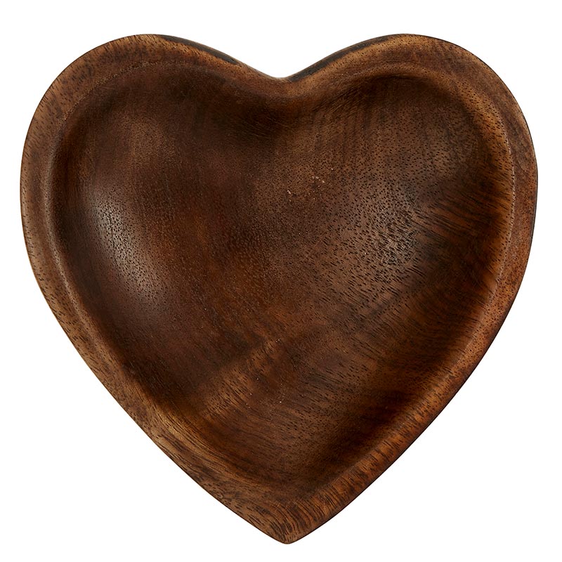 Brown Wooden Heart - Bombay Mercantile