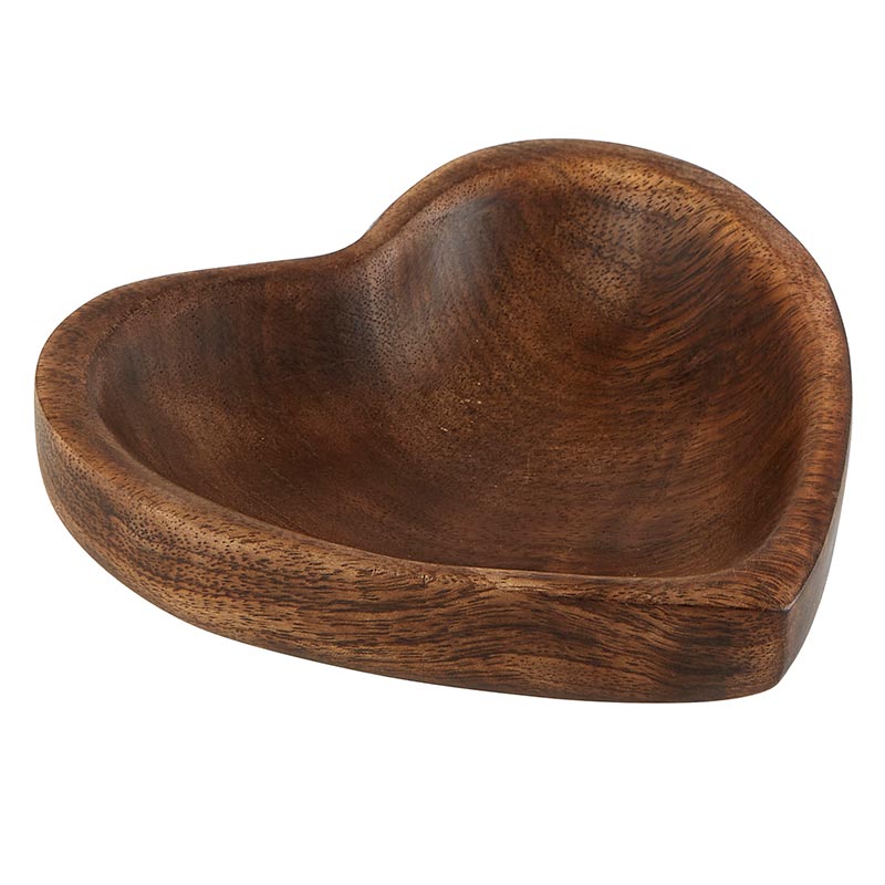 Brown Wooden Heart - Bombay Mercantile