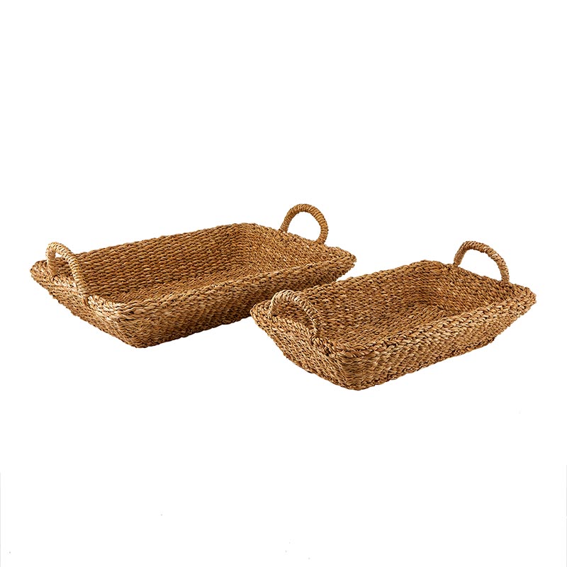 Seagrass Basket - Rectangle Tray - Bombay Mercantile