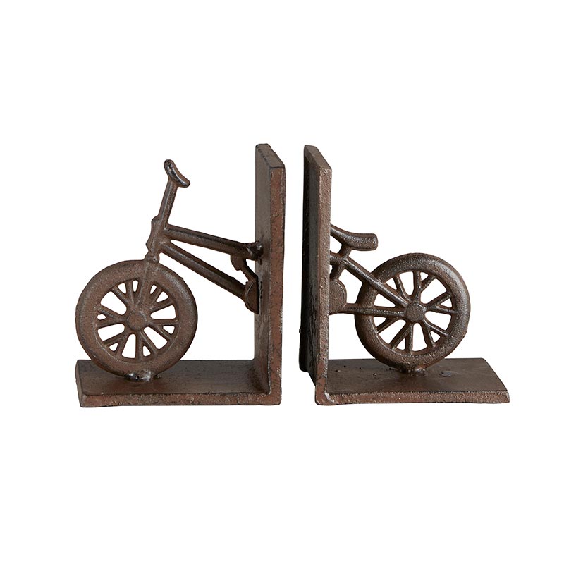 Cast Iron Décor - Bike Bookend, in increments of 2 - Bombay Mercantile