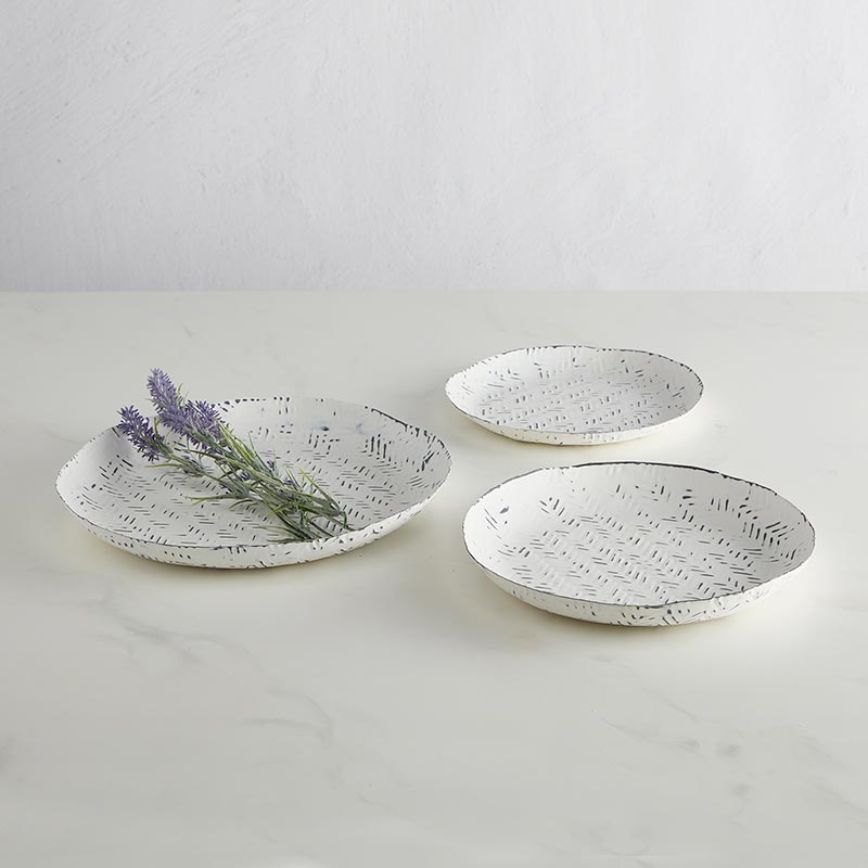 Tray Set - Whitewash - Bombay Mercantile