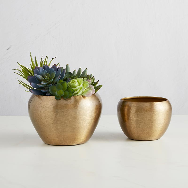 Décor Bowl Set - Matte Gold - Bombay Mercantile