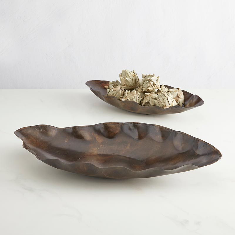 Tray Set - Dark Brown - Bombay Mercantile
