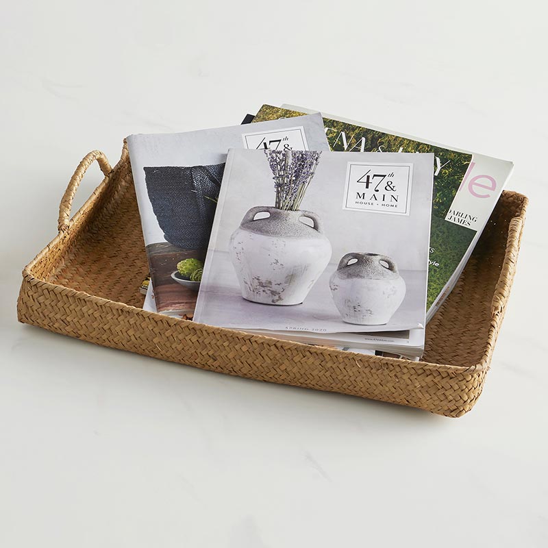 Rectangle Tray with Handles Set - Bombay Mercantile