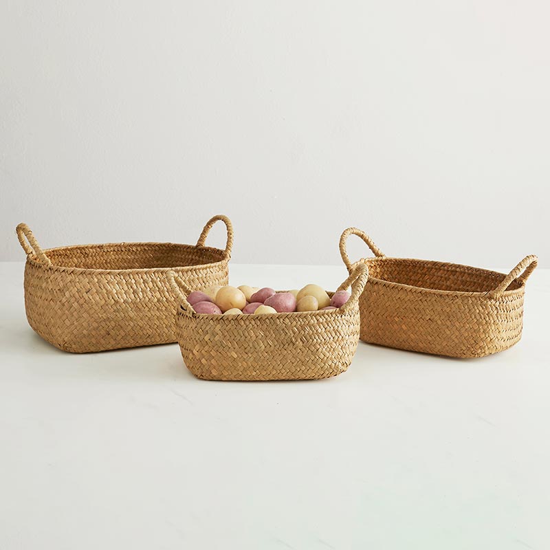 Oval Tub Basket Set - Bombay Mercantile
