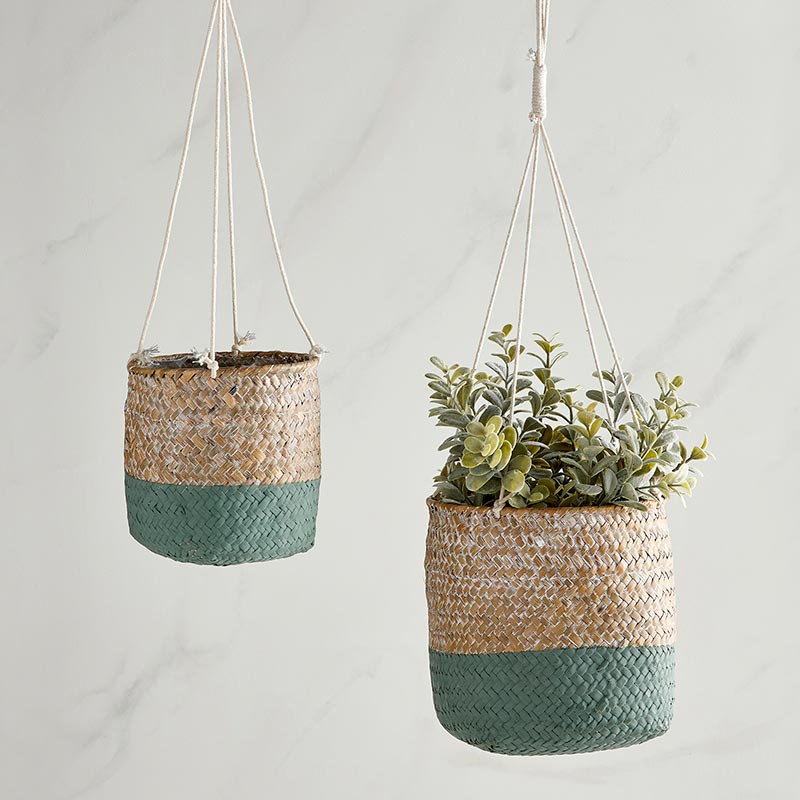 Green & Natural Basket Set - Bombay Mercantile