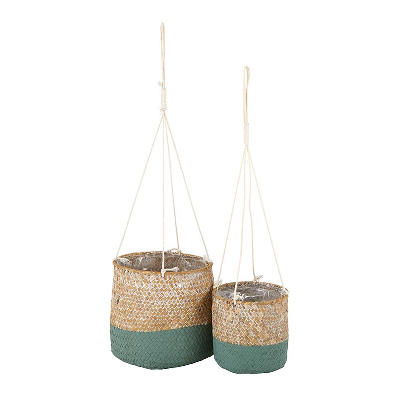 Green & Natural Basket Set - Bombay Mercantile