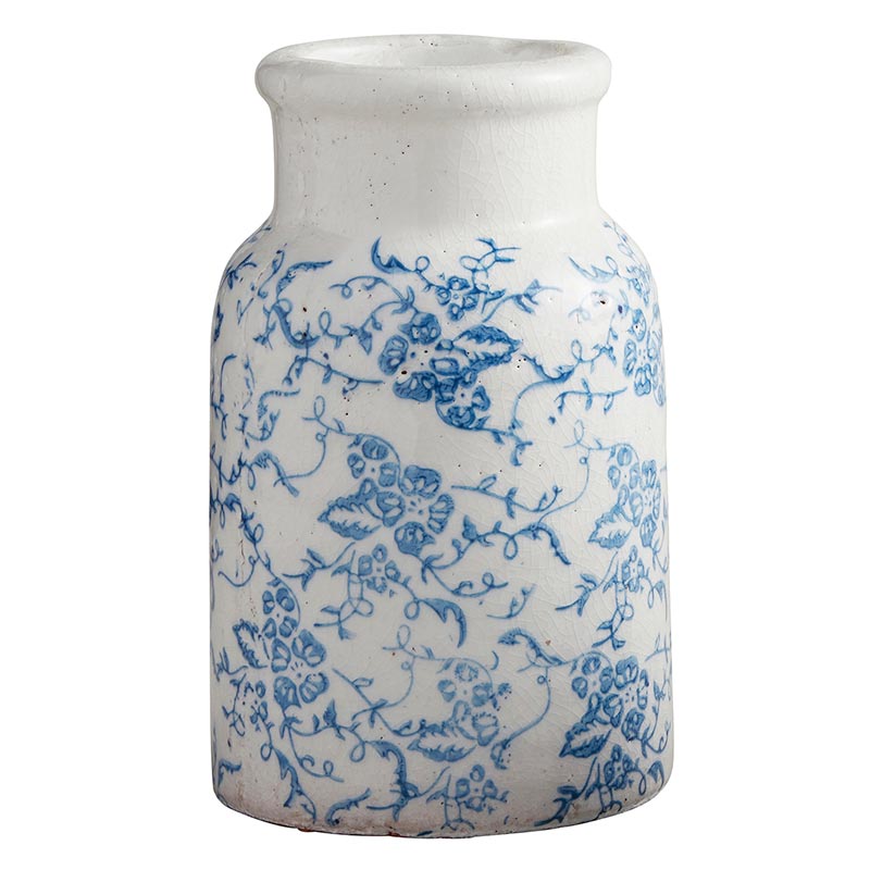 Vintage Blue Jar - Bombay Mercantile